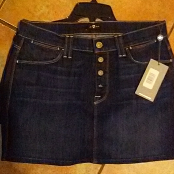 7 FOR ALL MANKIND BUNDLE NWT SZ 27 SHORTS & SKIRT - Picture 3 of 4